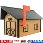 Amish Barn Mailbox Handcrafted Outdoor Decorative W/ Magnetic Closure Us. Fixed Price $223.72.
