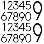 Leinuosen Black 4 Inch Acrylic Mailbox Number 2 Set - Weatherproof. Fixed Price $19.57.