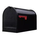 Post Mount Mailbox Black Extra Large Rust-resistant Steel Adjustable Door Latch. Fixed Price $44.17.