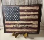 Old Glory, Americana, Flag, Folk Art, Primitive, Handcrafted Wooden Sign. Fixed Price $34.95.