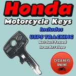 Honda Motorcycle Keys Cut By Code Replacement Spare T3346-T3997. Fixed Price $12.99.