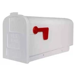 Parsons White, Medium, Plastic, Post Mount Mailbox. Fixed Price $31.34.