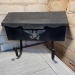 Vintage 1960S Wall Mount Mailbox With Newspaper Holder - Black Eagle Emblem. Fixed Price $38.00.