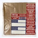 Vintage Air Mail Parcel Post Wrapping Kit Special Labels Brown Paper. Fixed Price $19.99.