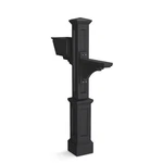 Westbrook Mailbox Post With Standard Arm Planter Weather Black. Fixed Price $253.15.