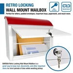 Barska City Postal Delivery Mailboxes Wall Mount Thick Steel Key Locking. Fixed Price $92.99.