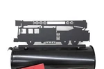 Fire Department Engine Truck Metal Mailbox Topper 6.5 Inches Tall Matte Black. Fixed Price $73.00.