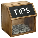 Rustic Burnt Solid Wood Suggestion Donation Ballot Box W/chalkboard Label & Lock. Fixed Price $37.99.