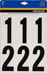 HILLMAN-842274 3" Peel-off Black & White Vinyl Numbers Pack 2PK. Fixed Price $11.98.