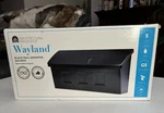 Architectural Mailbox By Wayland / Black Wall-mounted Heavy Gauge Steel. Fixed Price $34.99.