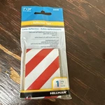 Lot Of 7 Hillman 840380 X24 Red Striped Reflective Safety Tape New. Fixed Price $21.00.
