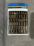 Hillman 1-INCH Gold/black Mylar Letter And Number Pack (item 842266). Fixed Price $9.85.