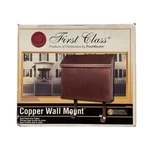 Home Impressions First Class Aged Copper Wall Mount Mailbox Mb 672AC-02 New. Fixed Price $40.00.