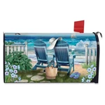 Seaside Escape Summer Oversized Mailbox Cover. Fixed Price $15.00.
