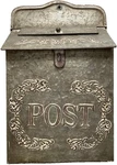 Vintage Farmhouse Wall Mounted Post Rustic Galvanized Metal Mailbox With. Fixed Price $39.95.