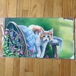 Magnetic Cat Mailbox Cover Mailwraps Standard Size Summer Spring Scene. Fixed Price $9.59.