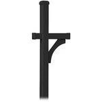 Salsbury Black Deluxe Post 1 Sided In Ground Mounted For Roadside Mailbox. Fixed Price $310.55.