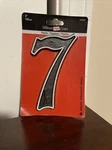 The Hillman Group 845899 6 In. Gray & Black Reflective Plastic House Number -7. Fixed Price $7.99.