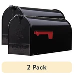 Elite Steel Post Mount Large Capacity Rustresistant Outdoor 2PK. Fixed Price $71.34.