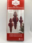 Honeycomb Paper Ornaments Set Of 3 Christmas Decor Swedish Classic. Fixed Price $20.90.