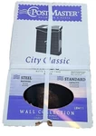 Classic Vertical Wall Mount Mailbox Galvanized Steel, Black. Fixed Price $29.00.