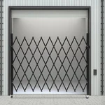 Single Folding Security Gate, Door Iron Black. Fixed Price $124.23.