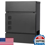 Decaller Metal Wall Mounted Mailbox With Key Lock & Newspaper Compartment. Fixed Price $73.74.