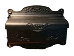 Elegant Wall Mounted Mailbox Large Letter Cast Aluminum Retro Antique Black. Fixed Price $99.95.