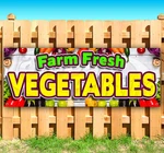 Farm Fresh Vegetables Advertising Vinyl Banner Flag Sign Many Sizes Usa. Fixed Price $25.62.