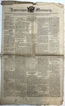 1815 American Mercury Newspaper Madison Congress War 1812 Postal Acts Hartford. Fixed Price $38.99.