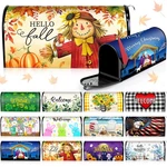 12 Pcs Seasonal Magnetic Mailbox Covers Standard Size 18 21 Inch Winter Chr.... Fixed Price $60.71.