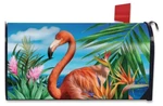 Flamingo Paradise Mailbox Cover Stanadard Size. Fixed Price $10.00.