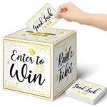 Gold Brass Donation Box Ballot Raffle Safe Suggestion With. Fixed Price $13.61.