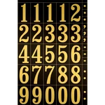 Hy-ko 2" Black/gold Numbers (10 Pcs.). Fixed Price $30.18.