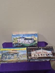 Plasticville Scale - Hot Dog Stand, Post Office, Split Level House In Box. Fixed Price $29.95.