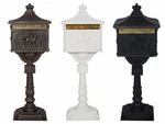 Lockable Heavy Duty Cast Aluminum Door Postal Pedestal. Fixed Price $175.99.