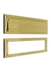 Ives 620B 11" 2" Opening Magazine Sized Brass Letter Box Plate With Back,. Fixed Price $40.00.