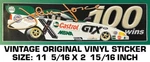 John Force Nhra Drag Racing 100 Wins - Vintage Original Vinyl Decal Sticker. Fixed Price $6.59.