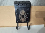 Vintage Colonial Tudor Style Solid Steel & Brass Wall Mount Mailbox. Fixed Price $58.00.