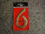Hillman "6" Inch Solid Brass House Mailbox Slot Number New 847048. Fixed Price $7.95.