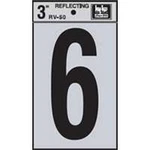 New Pack (10) Hy-ko RV-50/6 Series 3" Vinyl Number Self Adhesive Reflective. Fixed Price $5.99.