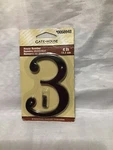 Gatehouse 4 Address Number Three (3) Oil Rubbed Bronze Finish. Fixed Price $6.65.