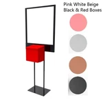 Returned! Bulletin Poster Stand Donation Box Ballot Collection Fundraising. Fixed Price $216.09.
