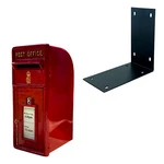 Royal Cr Iii Post Mailbox Red Cast Iron - Wall Mounted Or Standing. Fixed Price $277.24.
