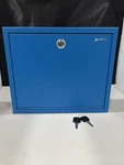 Adir Metal Suggestion Box Blue Keys Lock And Slot, Wall Mount Deposit 10 X12 X3. Fixed Price $49.99.