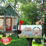 Dacawin Easter Bunny Mailbox Cover Magnetic Cute Rabbit Eggs Standard Size. Fixed Price $27.99.