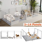 Stylish Safe Secure Acrylic Pet Dog Whelping Box Playpen With Waterproof Pad. Fixed Price $199.90.
