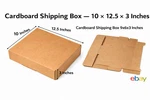 Lot Of 50 12 10 3" Corrugated Kraft Mail Shipping Box Free Cardboard. Fixed Price $43.95.