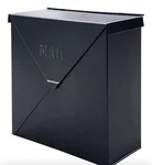 Mailboxes For Outside Wall Mount, 10 4 Inch Black Mailbox, Waterproof .... Fixed Price $29.99.
