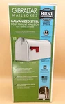 Gibraltar Elite White Medium Galvanized Steel Post-mount Mailbox E1100W00. Fixed Price $29.00.